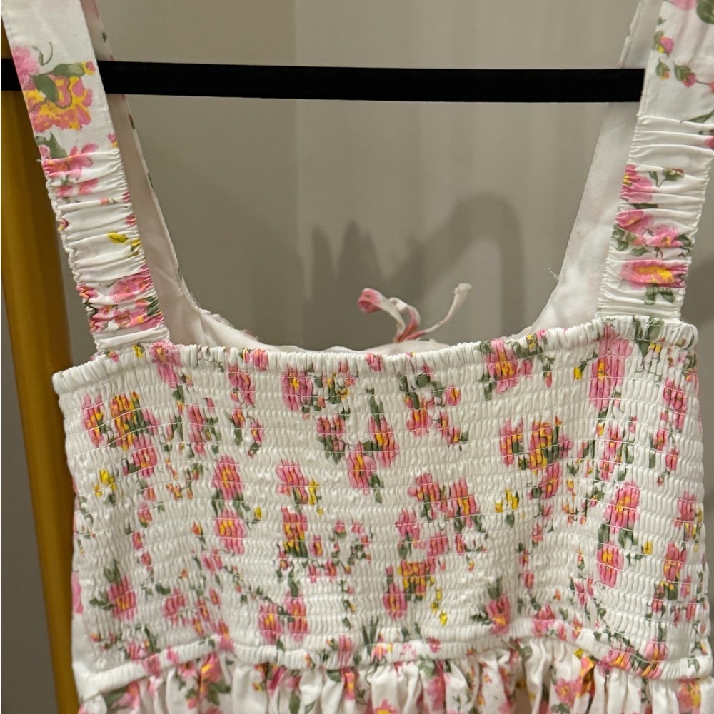 Jessica Simpson Floral Maxi Dress - Pink and Cream - Picture 4 of 6